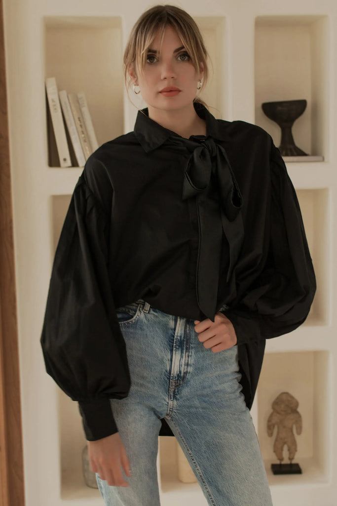 Merci Balloon Sleeve Oversized Shirt by Bali ELF Bali ELF
