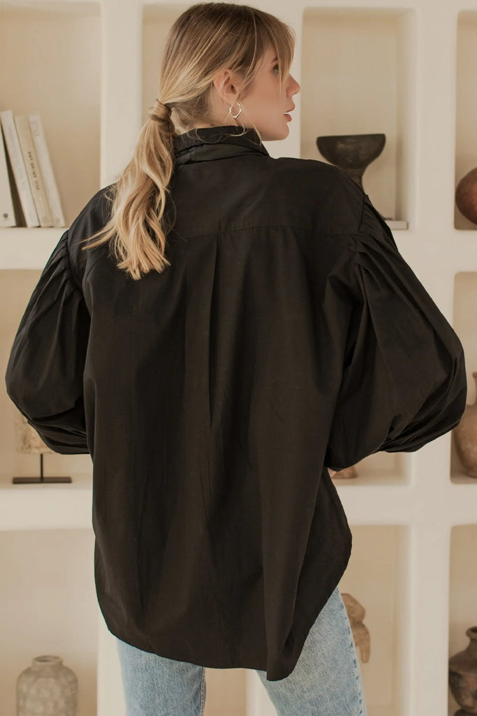 Merci Balloon Sleeve Oversized Shirt by Bali ELF Bali ELF