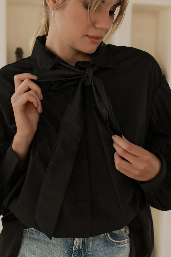 Merci Balloon Sleeve Oversized Shirt by Bali ELF Bali ELF