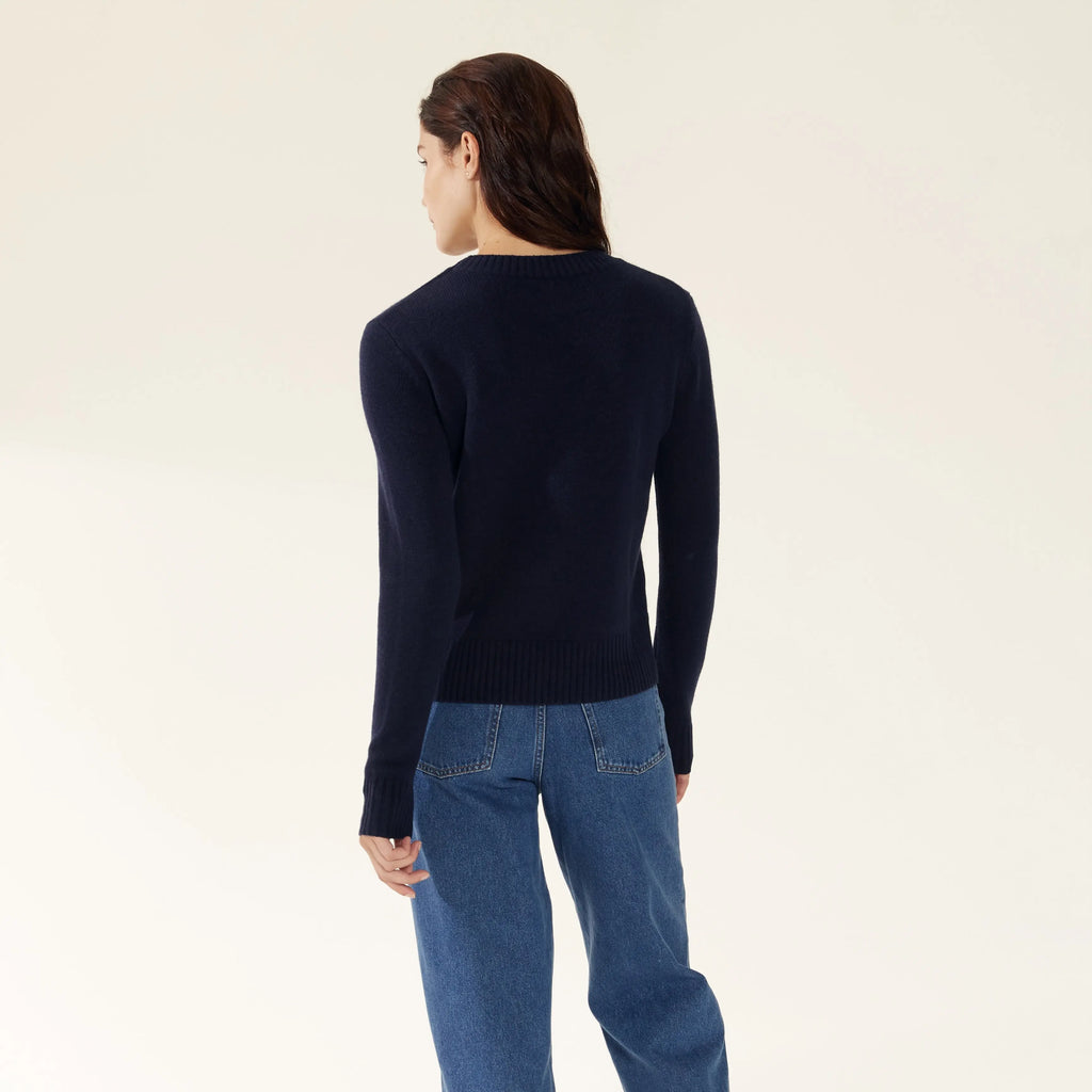 Mila Cashmere Boxy Crop Sweater by Italic - Ladiesse