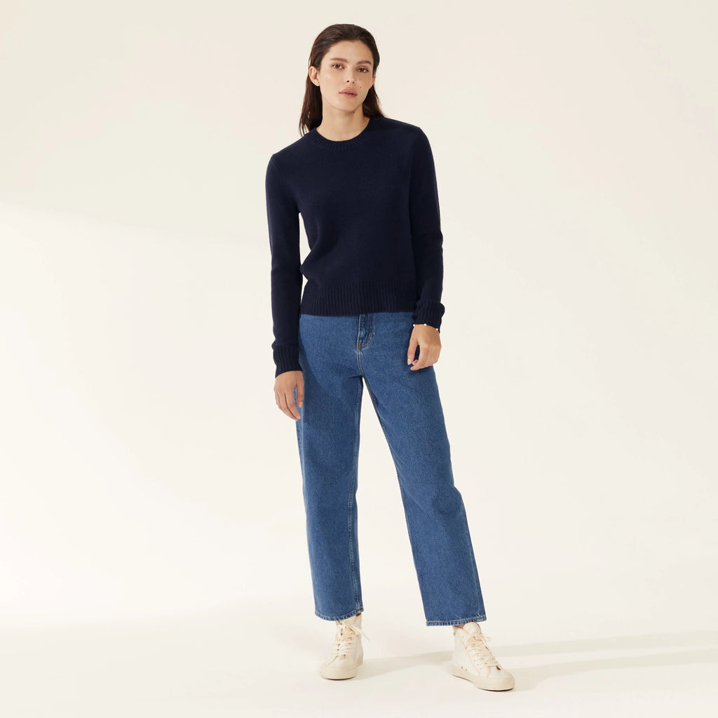 Mila Cashmere Boxy Crop Sweater by Italic - Ladiesse