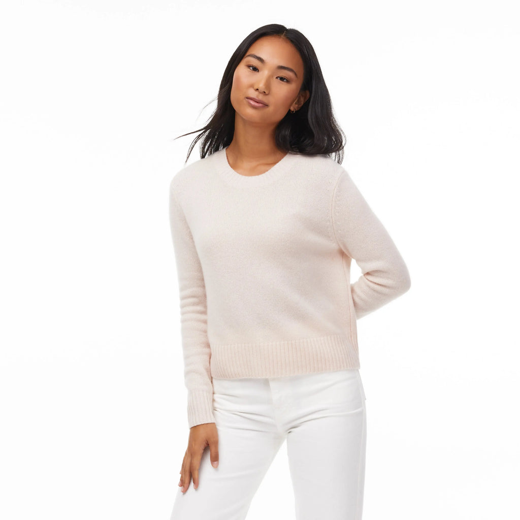 Mila Cashmere Boxy Crop Sweater by Italic - Ladiesse