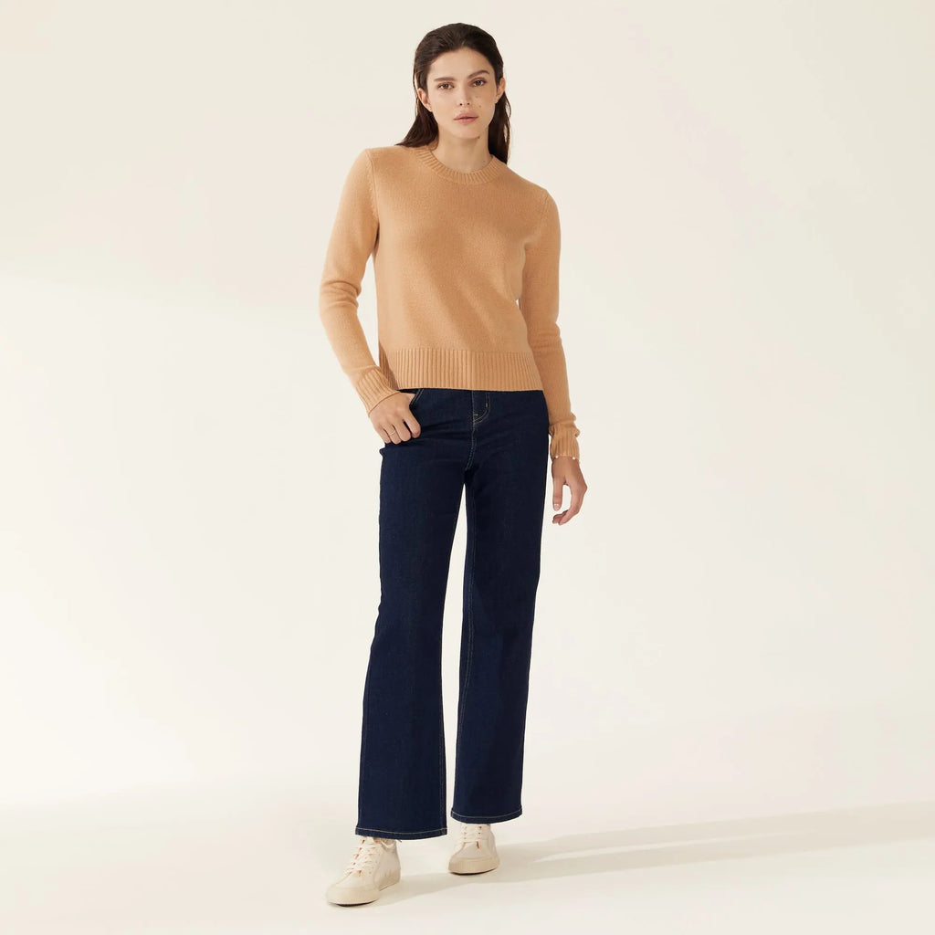 Mila Cashmere Boxy Crop Sweater by Italic - Ladiesse