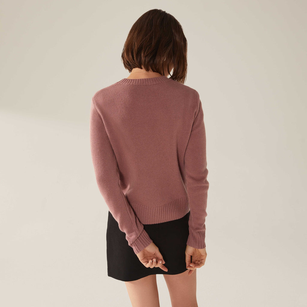 Mila Cashmere Boxy Crop Sweater by Italic - Ladiesse