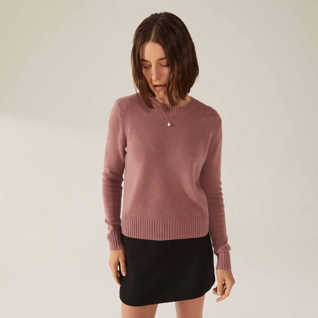 Mila Cashmere Boxy Crop Sweater by Italic - Ladiesse