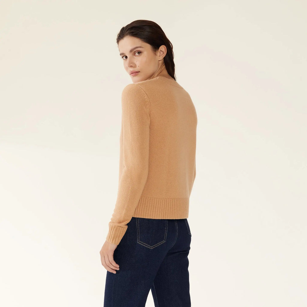 Mila Cashmere Boxy Crop Sweater by Italic - Ladiesse