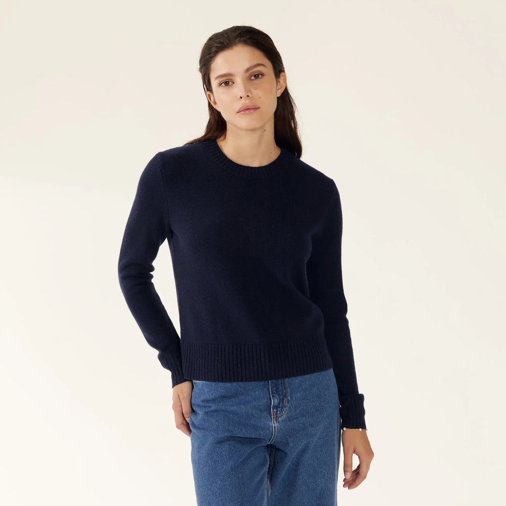 Mila Cashmere Boxy Crop Sweater by Italic - Ladiesse