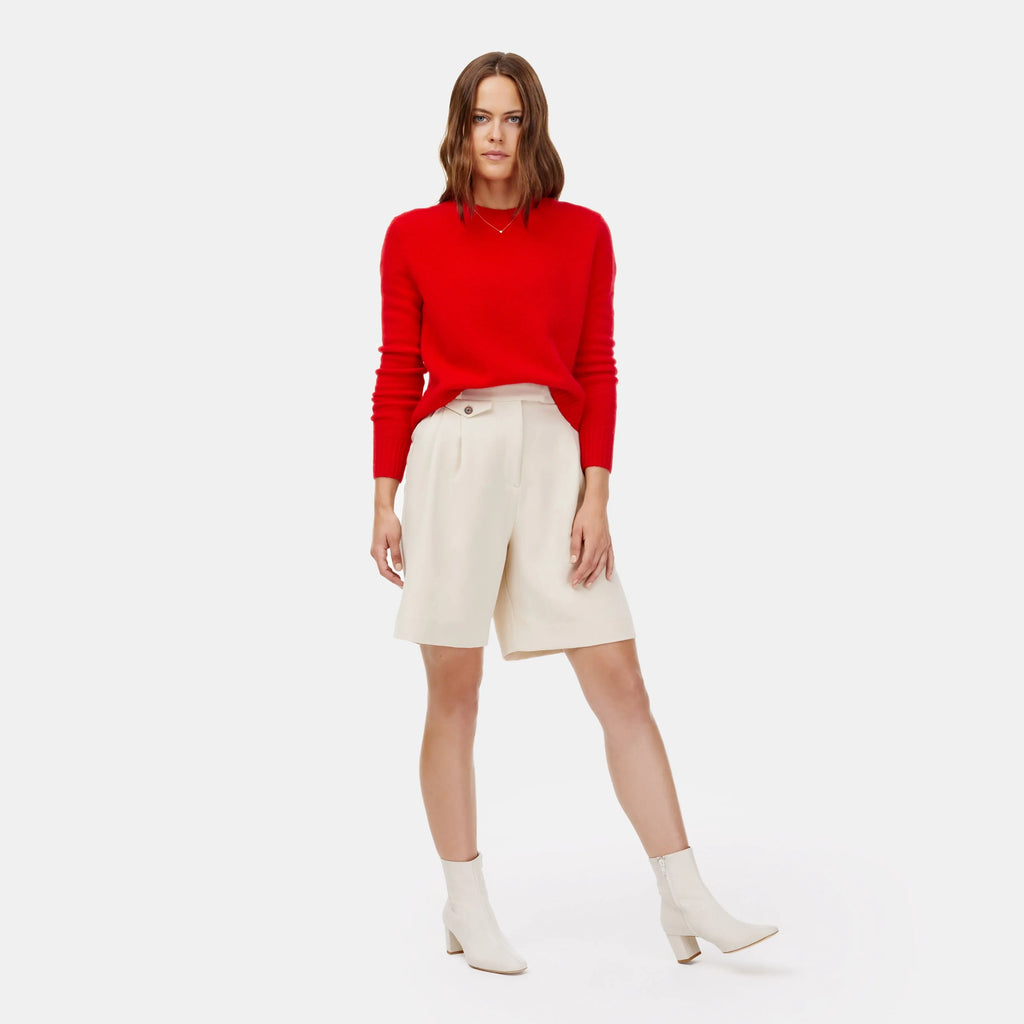 Mila Cashmere Boxy Crop Sweater by Italic - Ladiesse