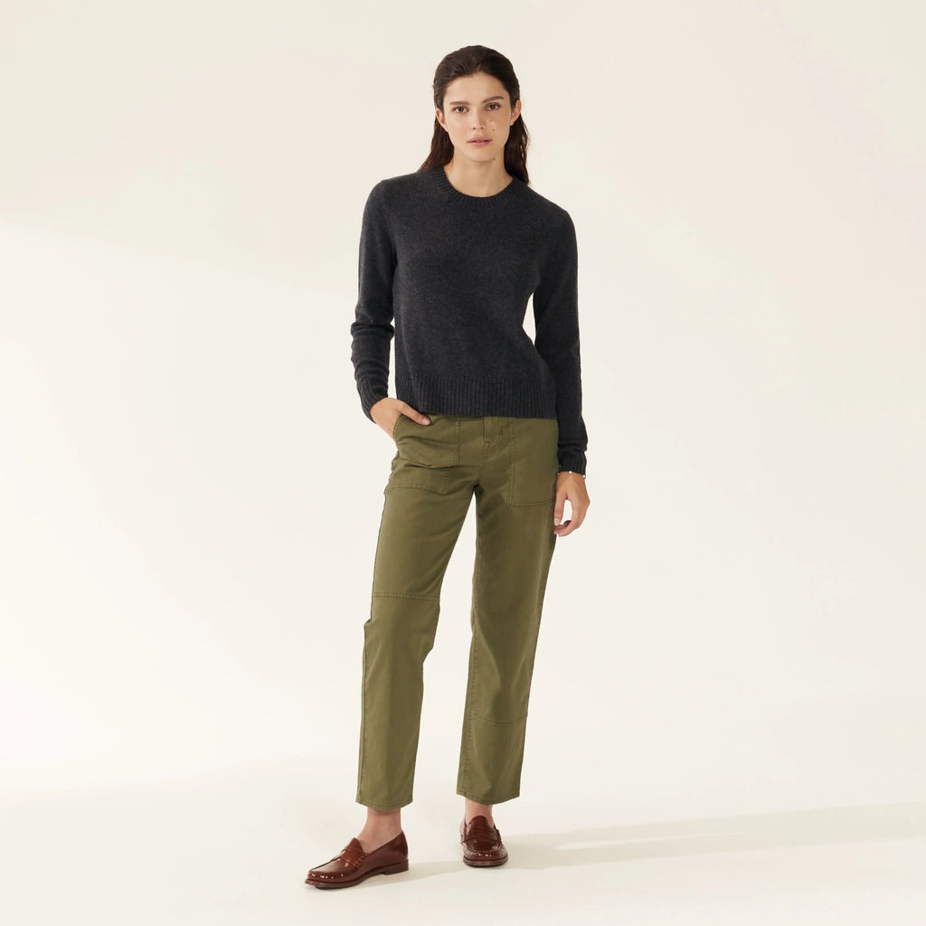 Mila Cashmere Boxy Crop Sweater by Italic - Ladiesse