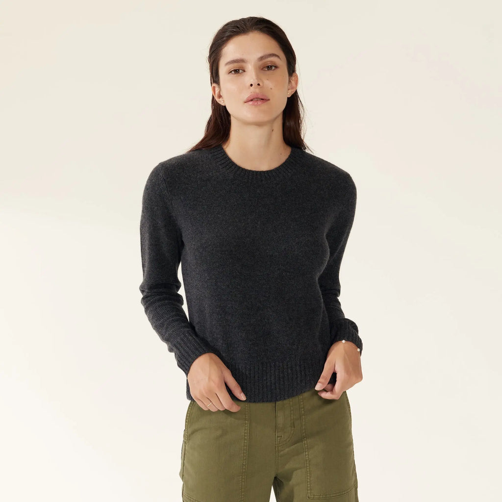 Mila Cashmere Boxy Crop Sweater by Italic - Ladiesse