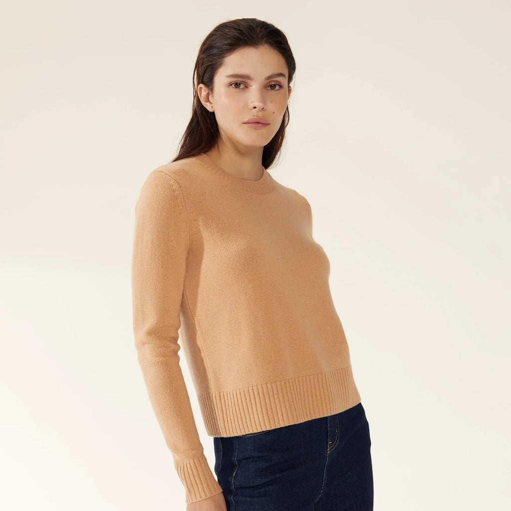 Mila Cashmere Boxy Crop Sweater by Italic - Ladiesse