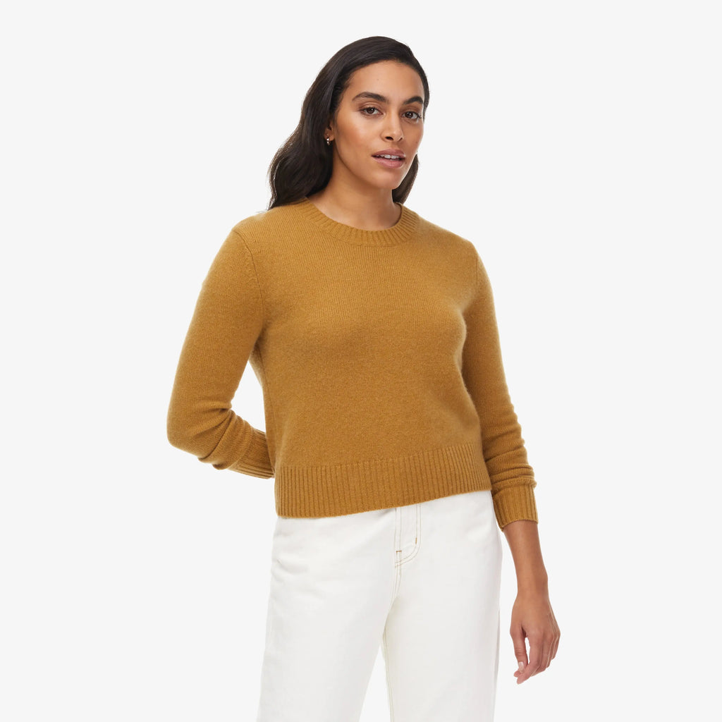 Mila Cashmere Boxy Crop Sweater by Italic - Ladiesse