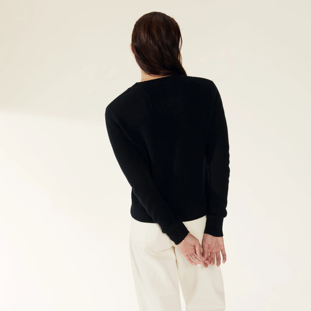 Mila Cashmere Boxy Crop Sweater by Italic - Ladiesse