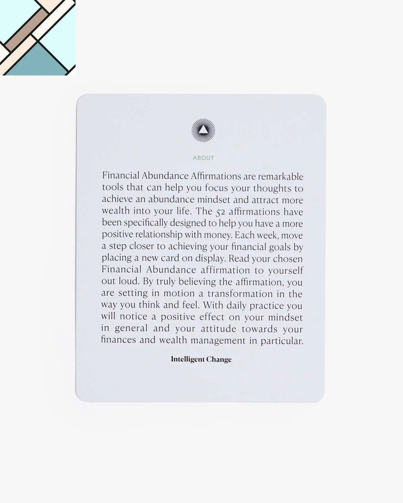 Mindful Affirmations for Financial Abundance by Intelligent Change INTELLIGENT CHANGE