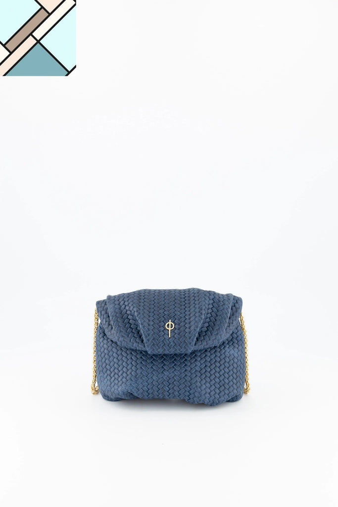 Mini Leda Braid Handbag Navy OTRERA