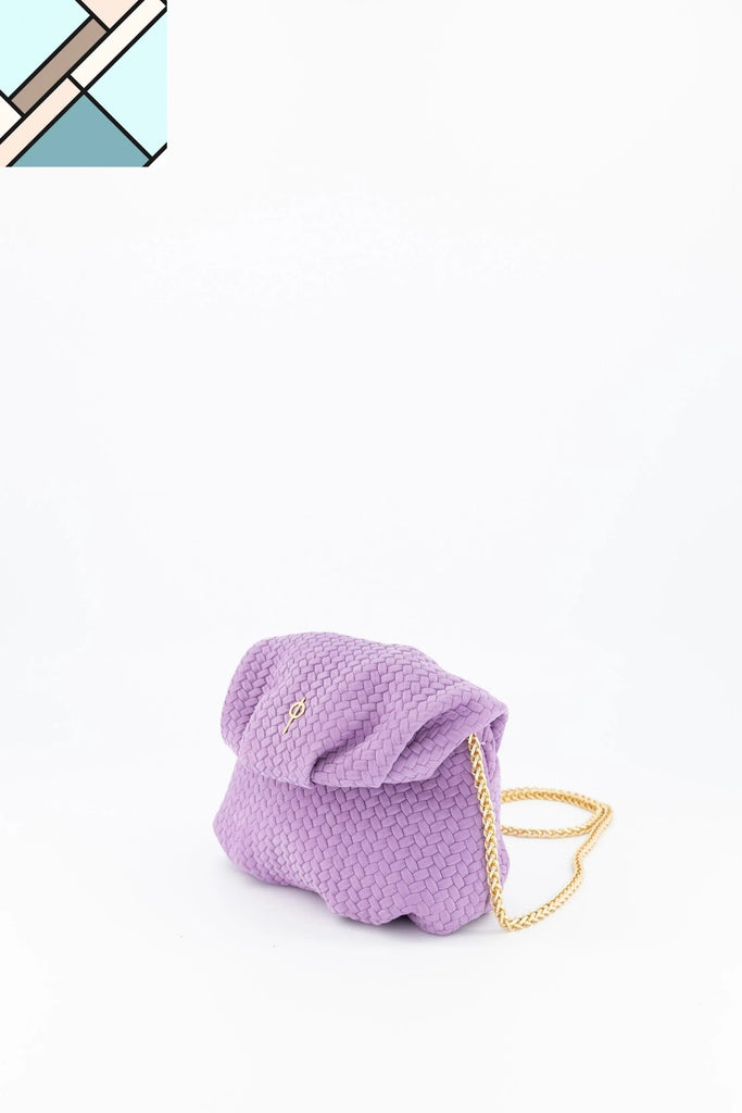 Mini Leda Braid Handbag Purple OTRERA