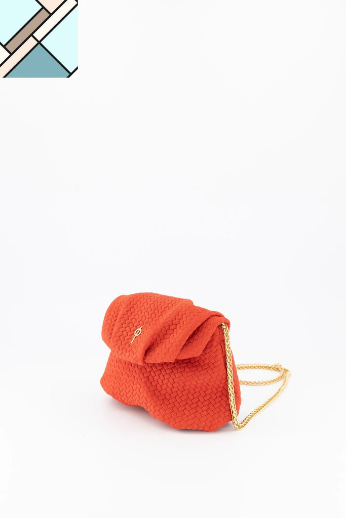 Mini Leda Braid Handbag Red OTRERA