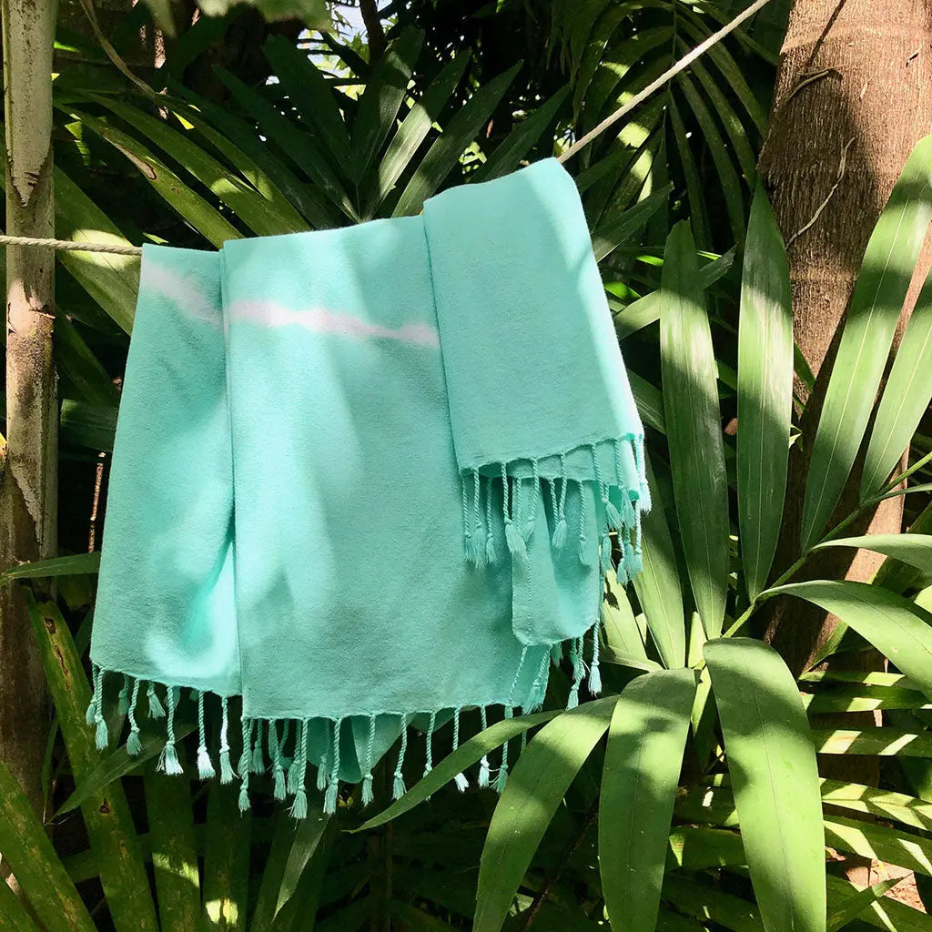 Mint Tie Dye Turkish Beach Towel by SLATE + SALT SLATE + SALT