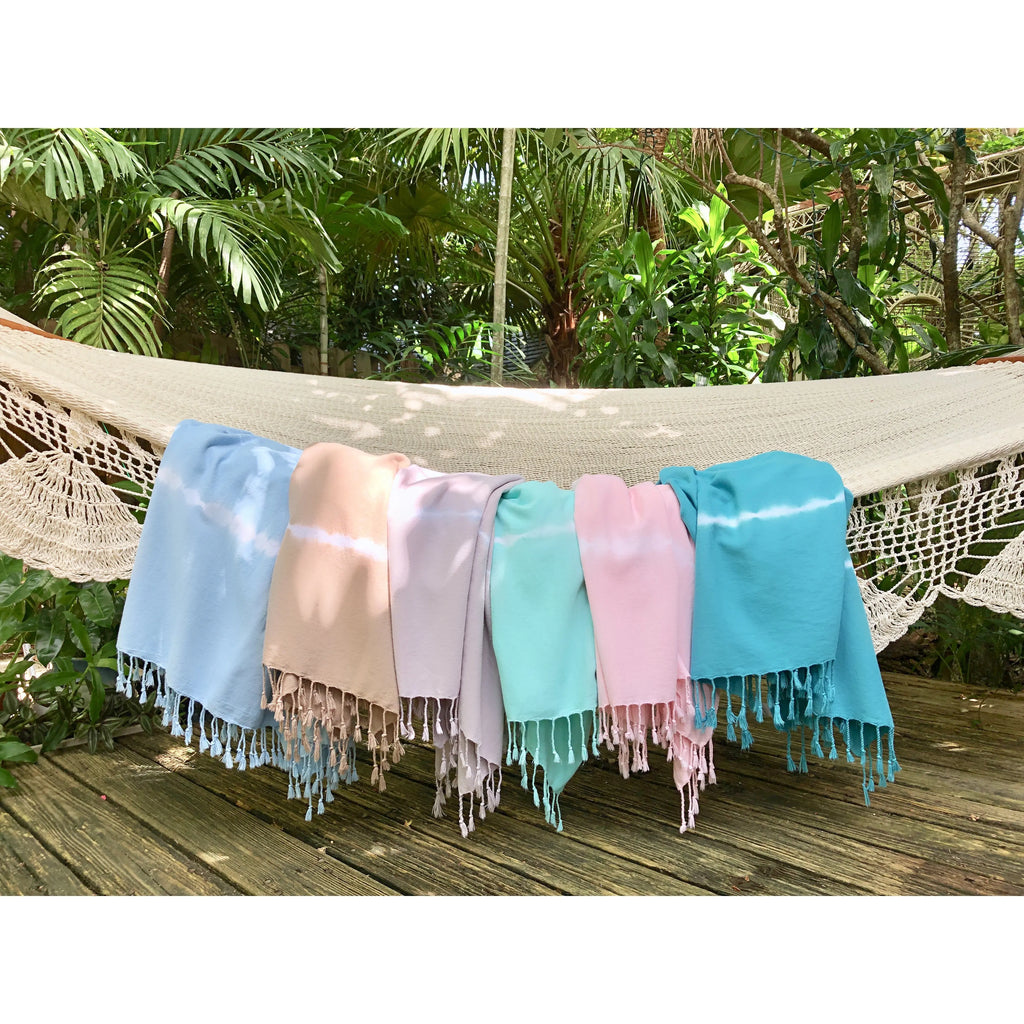 Mint Tie Dye Turkish Beach Towel by SLATE + SALT SLATE + SALT