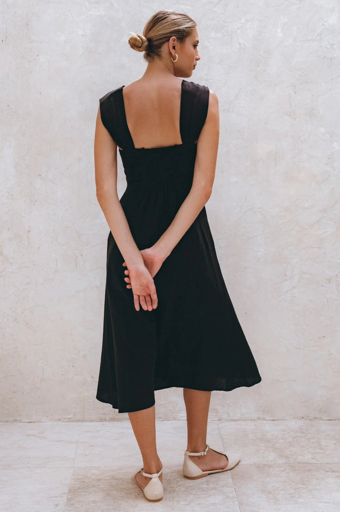 Mira Linen Midi Dress by Bali Lane Bali Lane