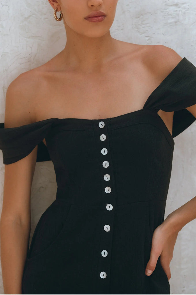 Mira Linen Midi Dress by Bali Lane Bali Lane