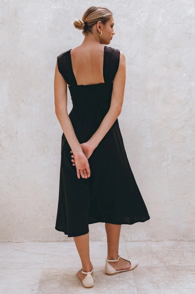Mira Linen Midi Dress by Bali Lane Bali Lane