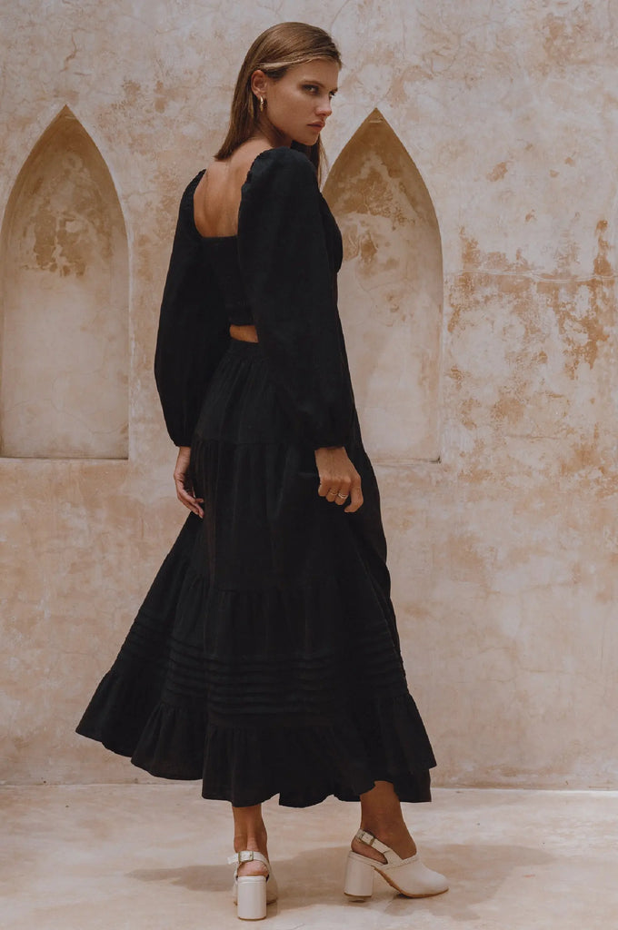 Mumbai Maxi Linen Skirt by Bali Lane Bali Lane