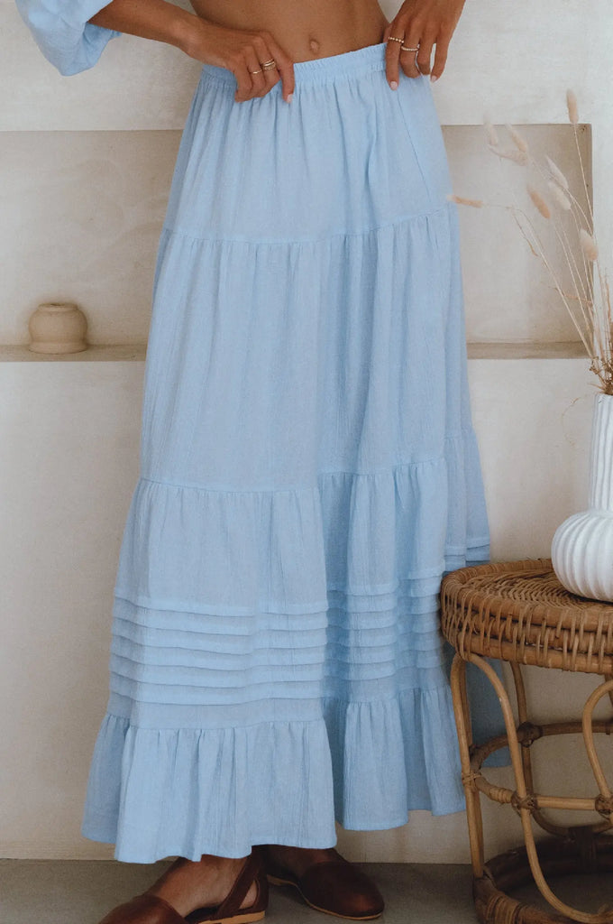 Mumbai Maxi Linen Skirt by Bali Lane Bali Lane