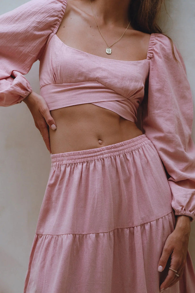 Mumbai Maxi Linen Skirt by Bali Lane Bali Lane