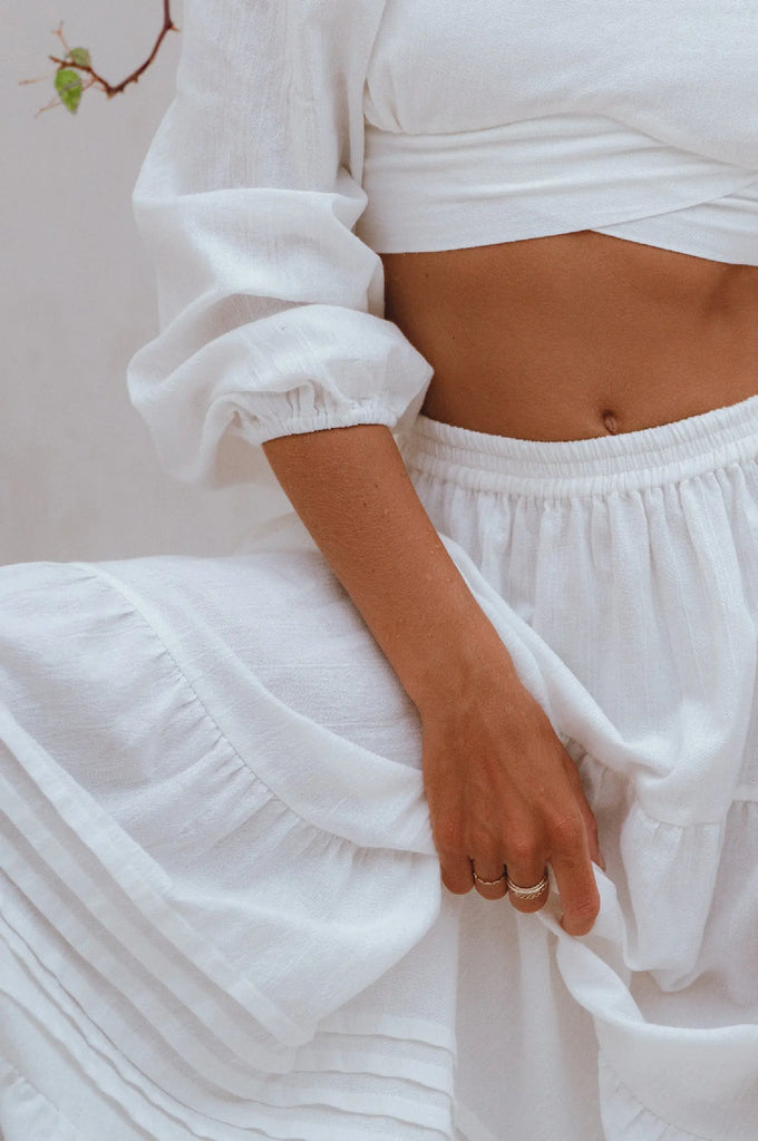 Mumbai Maxi Linen Skirt by Bali Lane Bali Lane