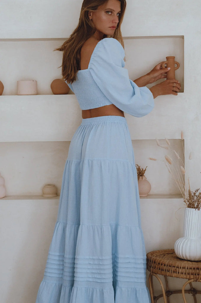 Mumbai Maxi Linen Skirt by Bali Lane Bali Lane