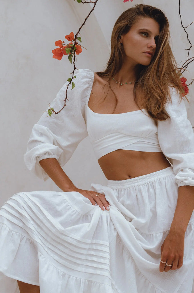 Mumbai Maxi Linen Skirt by Bali Lane Bali Lane