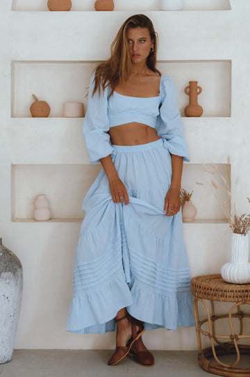 Mumbai Maxi Linen Skirt by Bali Lane Bali Lane