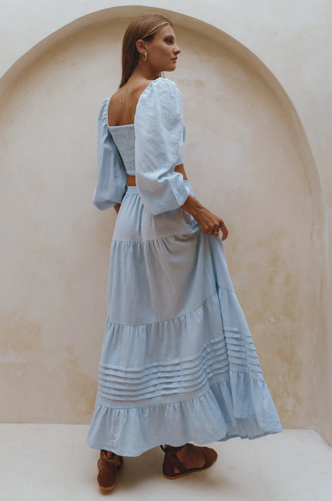 Mumbai Maxi Linen Skirt by Bali Lane Bali Lane