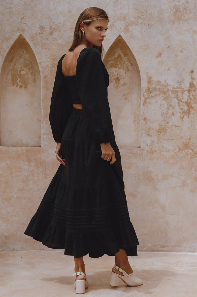 Mumbai Maxi Linen Skirt by Bali Lane Bali Lane