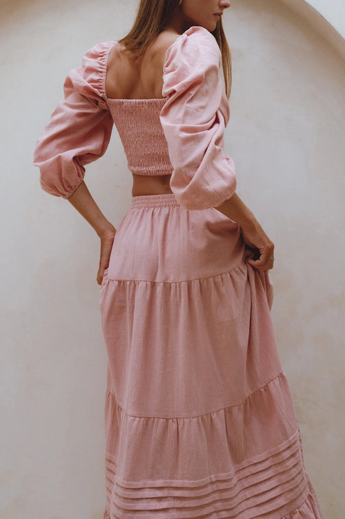 Mumbai Maxi Linen Skirt by Bali Lane Bali Lane