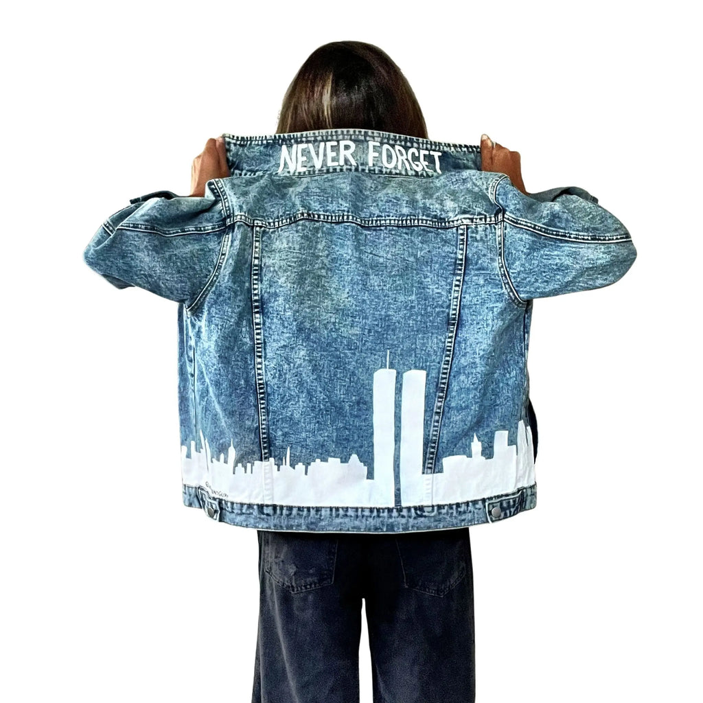 'NEVER FORGET' DENIM JACKET by Wren + Glory Wren + Glory
