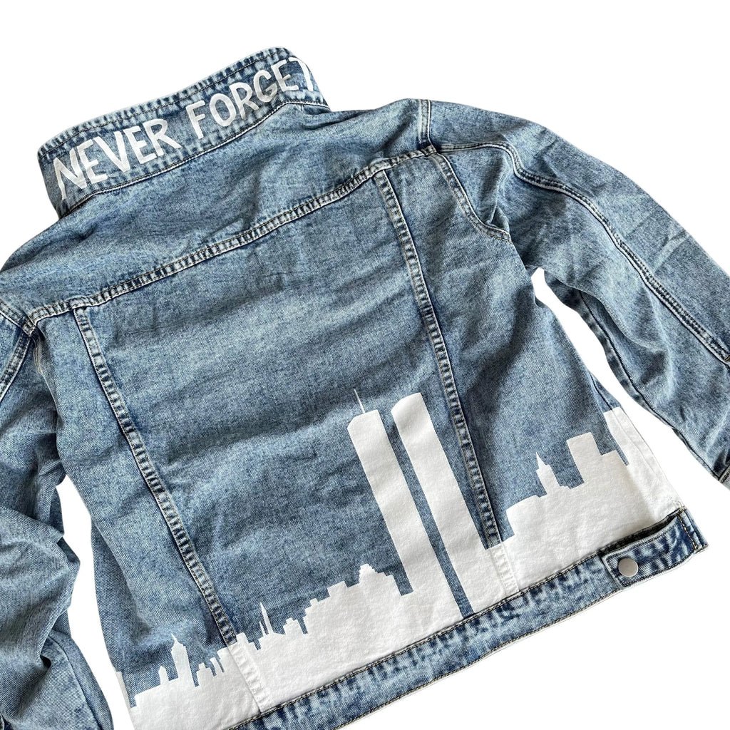 'NEVER FORGET' DENIM JACKET by Wren + Glory Wren + Glory