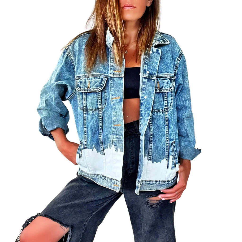 'NEVER FORGET' DENIM JACKET by Wren + Glory Wren + Glory