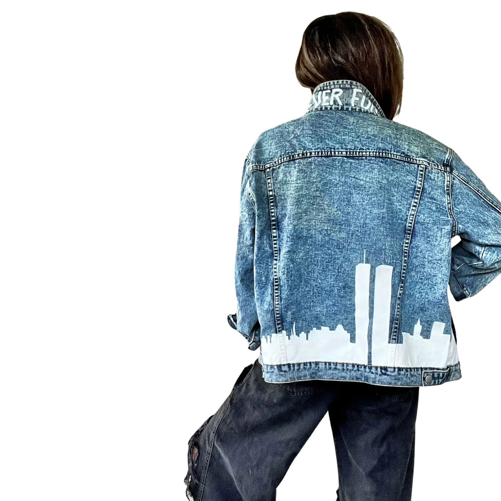 'NEVER FORGET' DENIM JACKET by Wren + Glory Wren + Glory