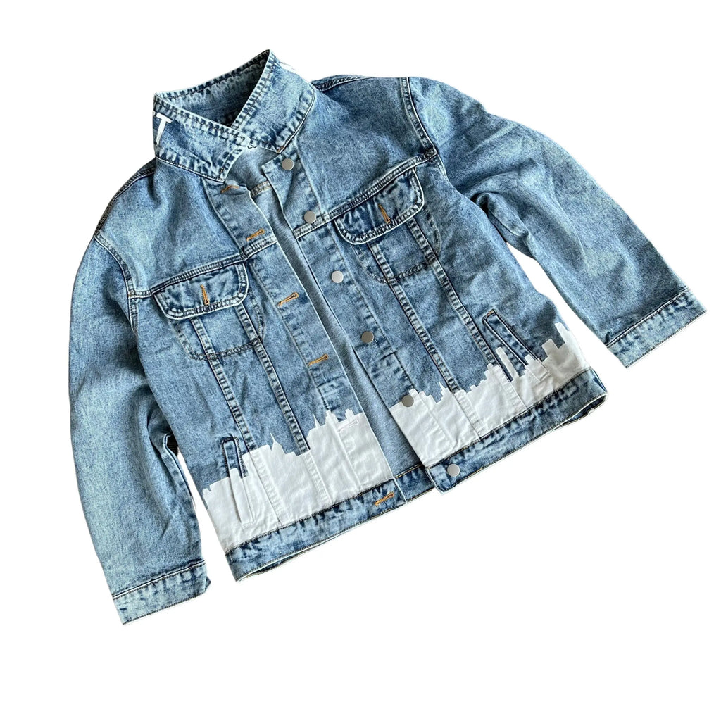 'NEVER FORGET' DENIM JACKET by Wren + Glory Wren + Glory