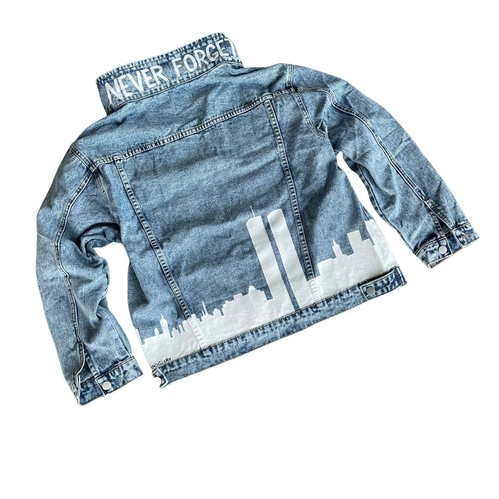'NEVER FORGET' DENIM JACKET by Wren + Glory Wren + Glory