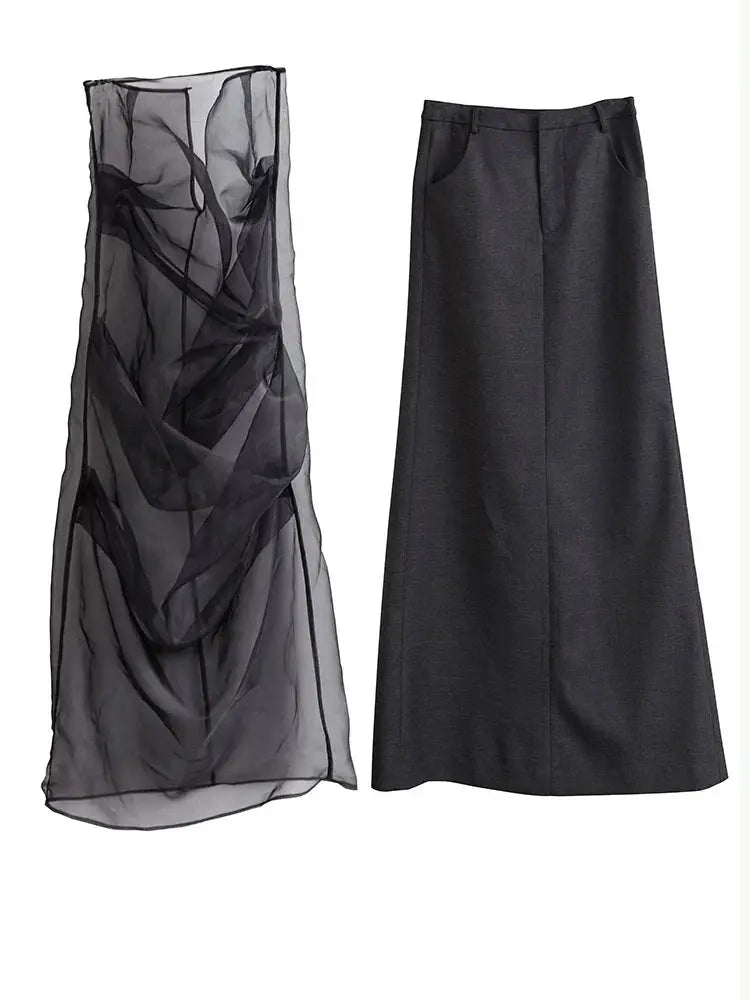 Nadje Long Layers Skirt by Marigold Shadows Marigold Shadows