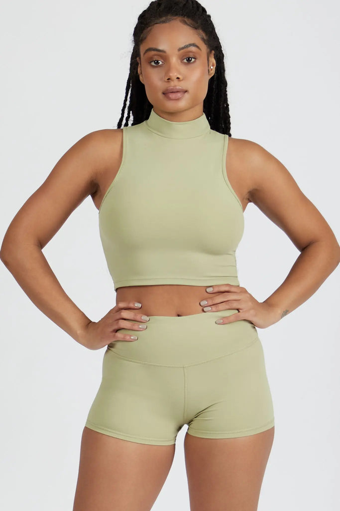 Naomi High Neck Cut Off by ALAMAE ALAMAE