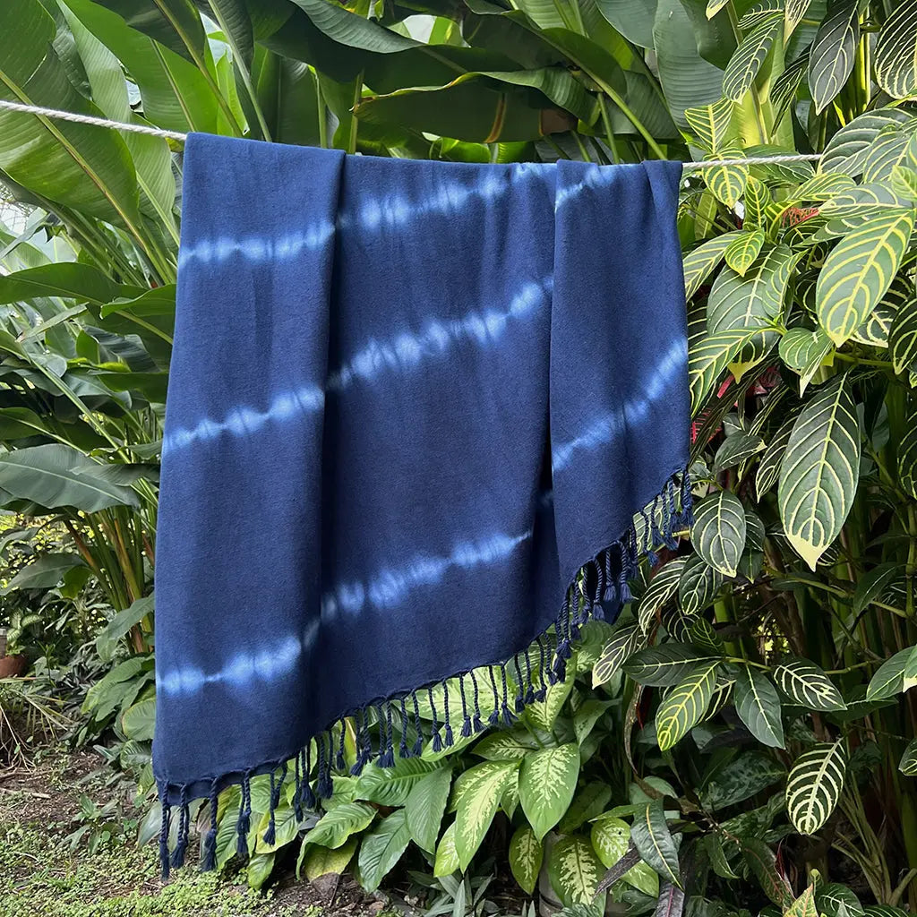 Navy Tie Dye Turkish Beach Towel by SLATE + SALT SLATE + SALT