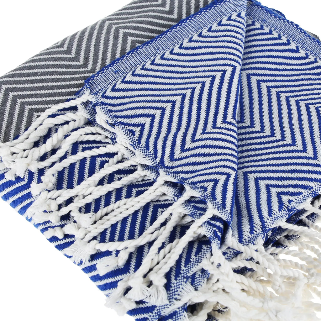 New Design Pure Cotton Throw Beach Towel by La'Hammam La'Hammam
