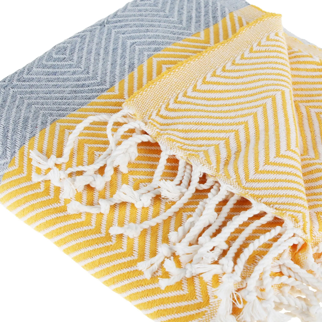 New Design Pure Cotton Throw Beach Towel by La'Hammam La'Hammam