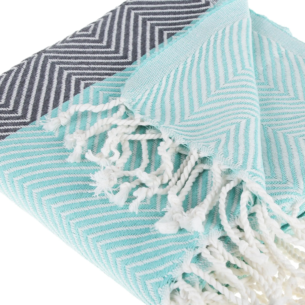 New Design Pure Cotton Throw Beach Towel by La'Hammam La'Hammam
