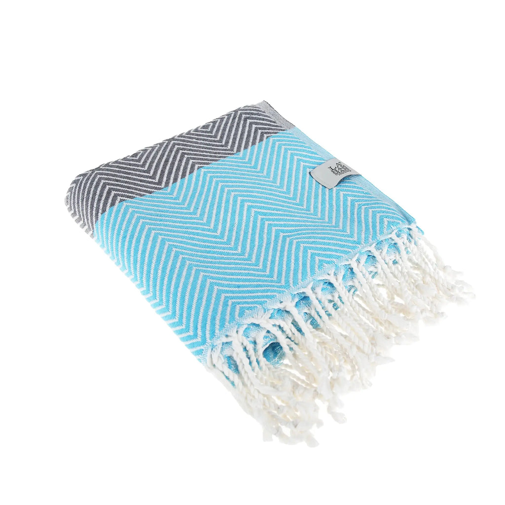 New Design Pure Cotton Throw Beach Towel by La'Hammam La'Hammam