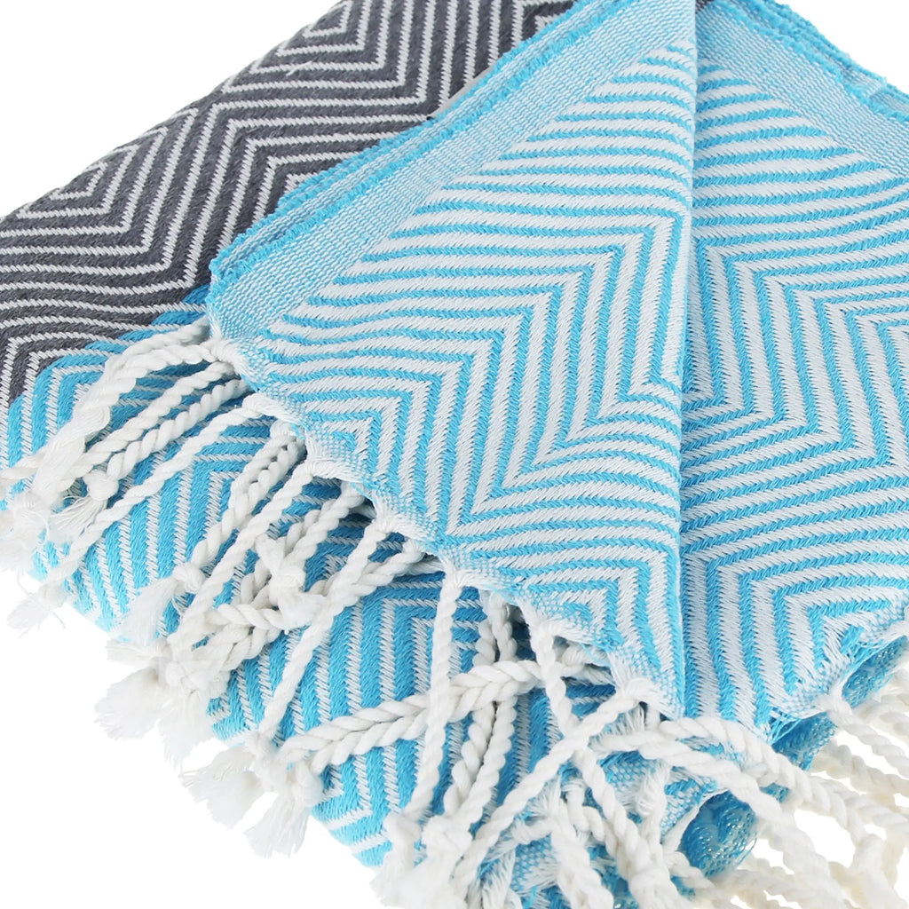 New Design Pure Cotton Throw Beach Towel by La'Hammam La'Hammam